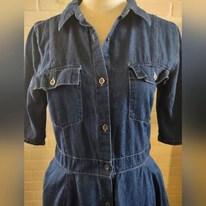 Women's "A" Line Jean Dress